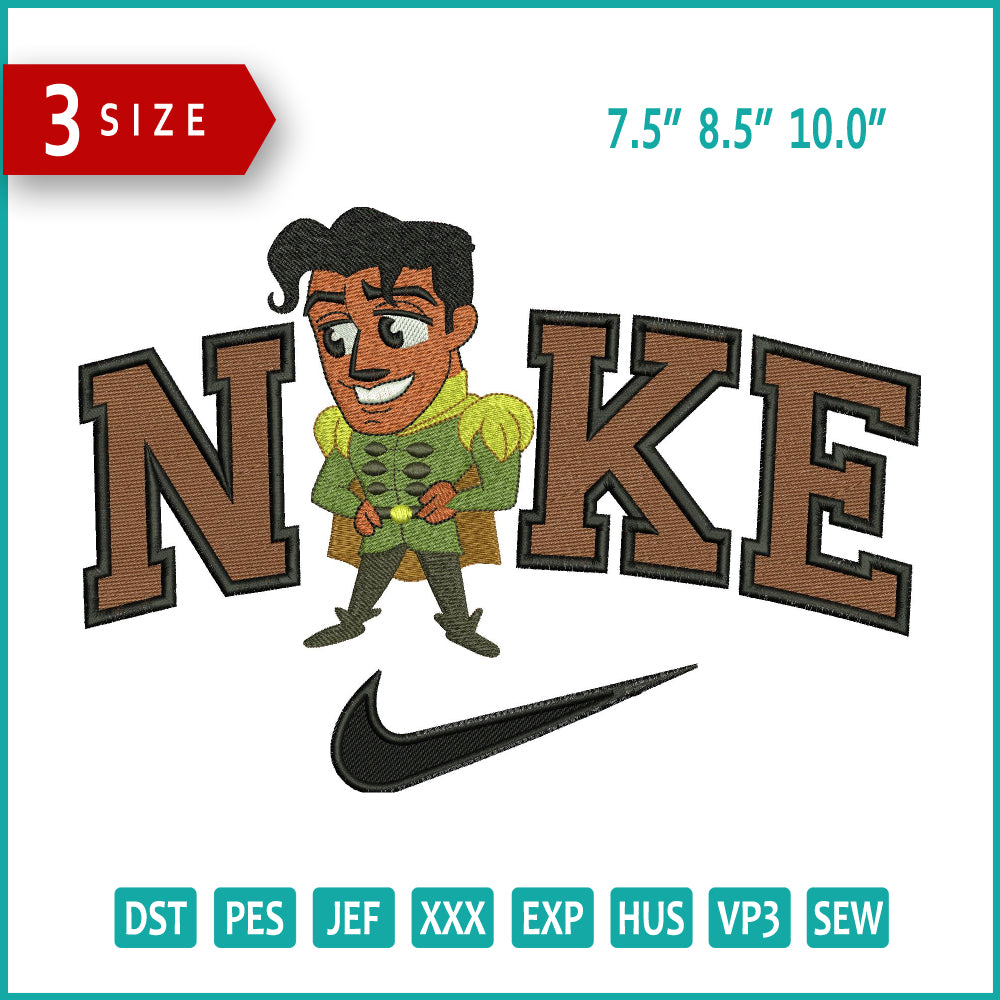 Nike Chibi Prince Naveen Embroidery Design Files - 3 Size's