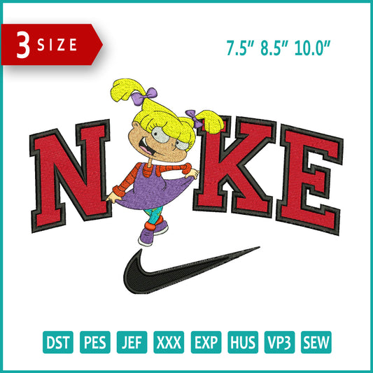 Nike Angelica Pickles Embroidery Design Files - 3 Size's