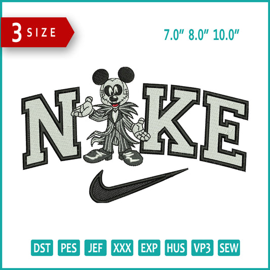 Archivos de bordado Nike Bingo Ghost (3 tamaños)
