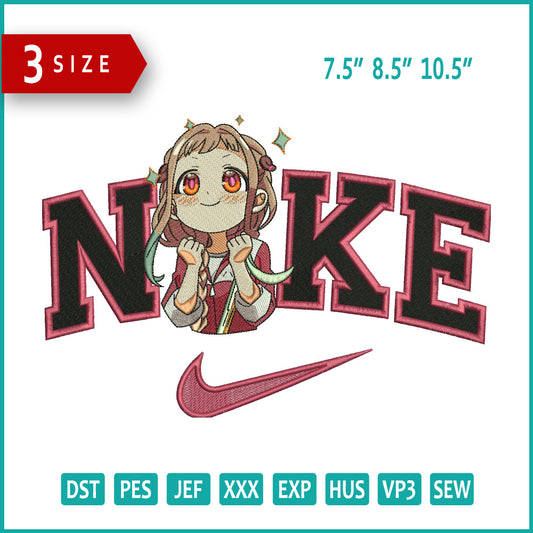 Nike Yashiro Nene v2 Embroidery Design Files - 3 Size's