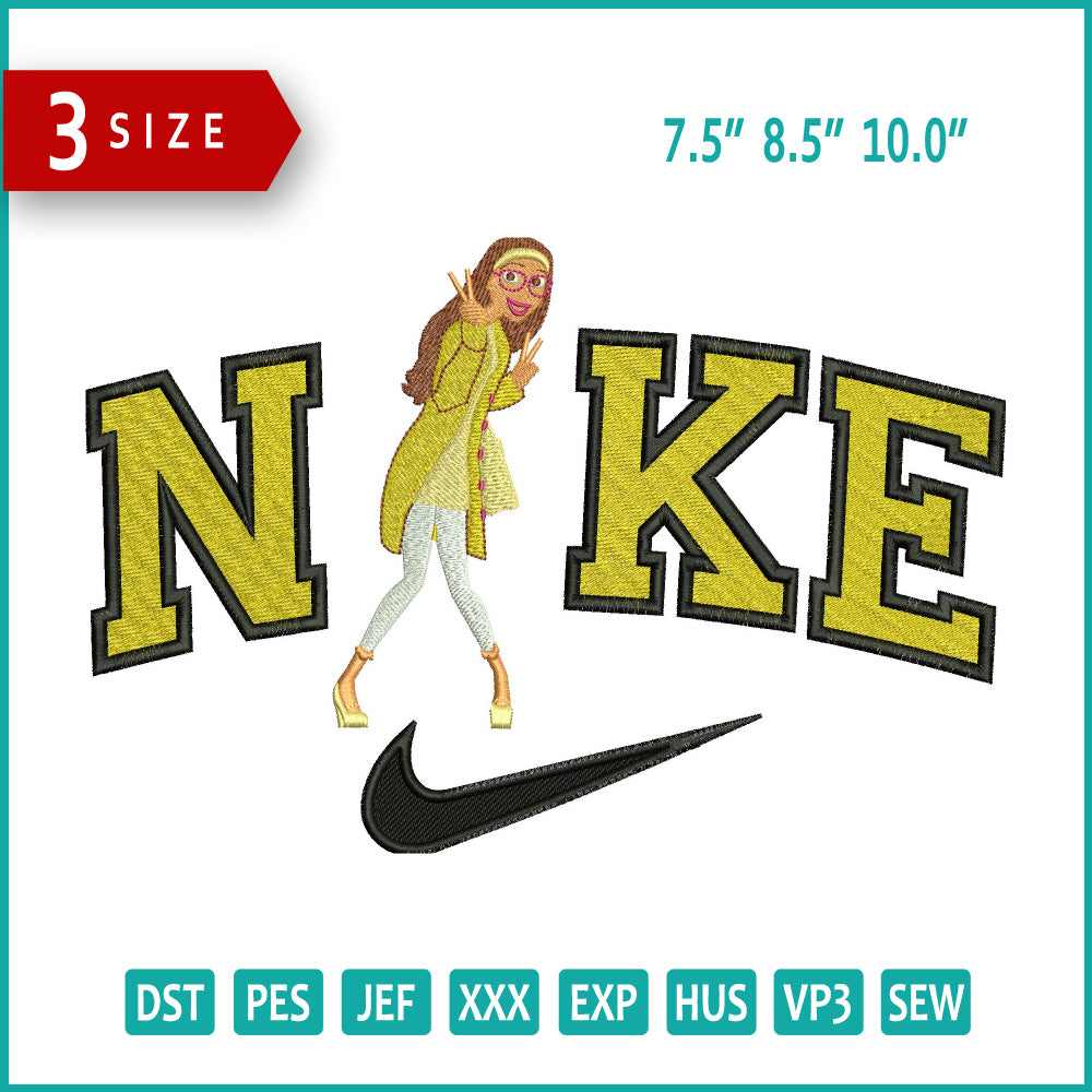 NIke Honey Lemon Embroidery Design Files - 3 Size's