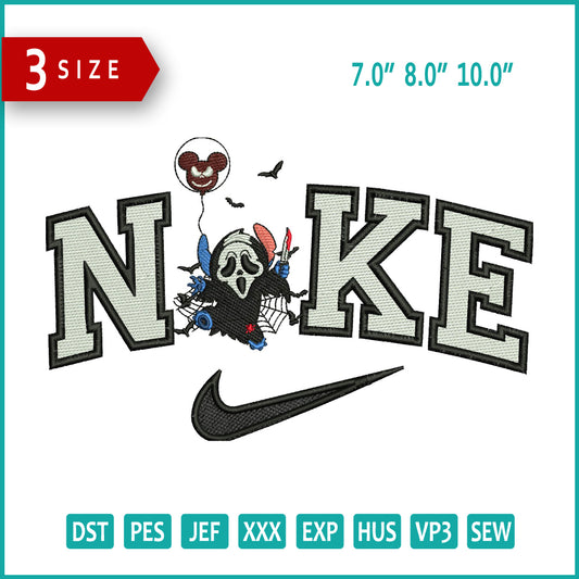 Archivos de bordado Nike Stitch Ghost (3 tamaños)