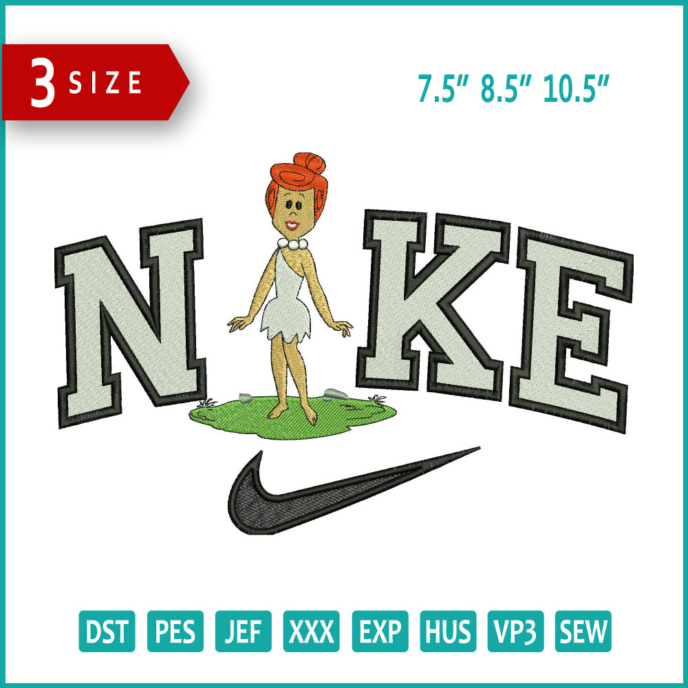 Nike Wilma Embroidery Design Files - 3 Size's