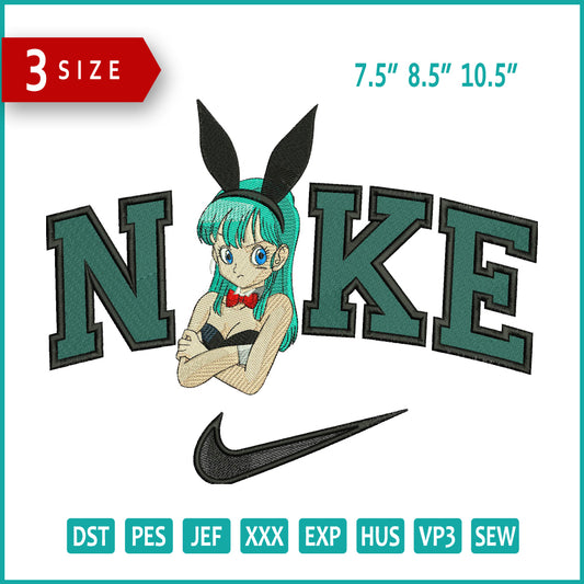 Nike Bulma Half Embroidery Design Files - 3 Size's