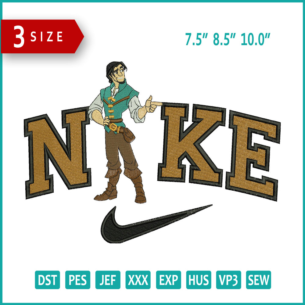 Nike Flynn Rider v2 Embroidery Design Files - 3 Size's