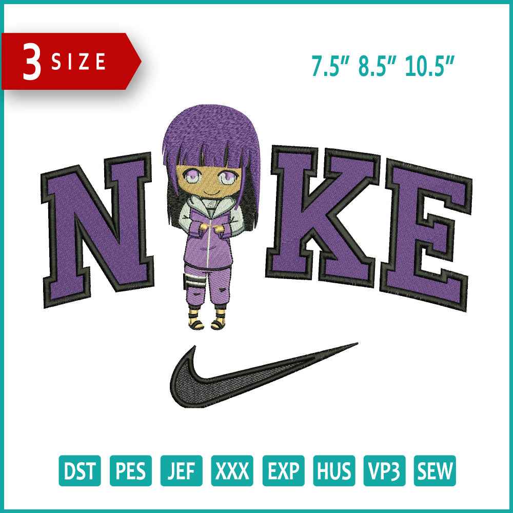 Nike Hinata v2 Embroidery Design Files - 3 Size's