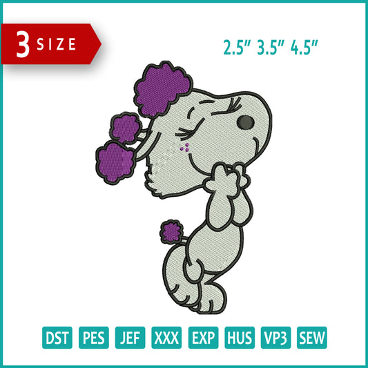 Snoopy Wife Embroidery Design Files - 3 Size's