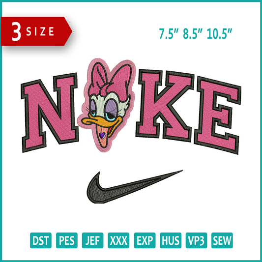 Nike Daisy Duck Embroidery Design Files - 3 Size's