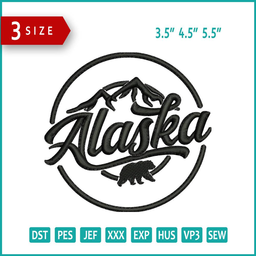 Alaska Mountain Embroidery 