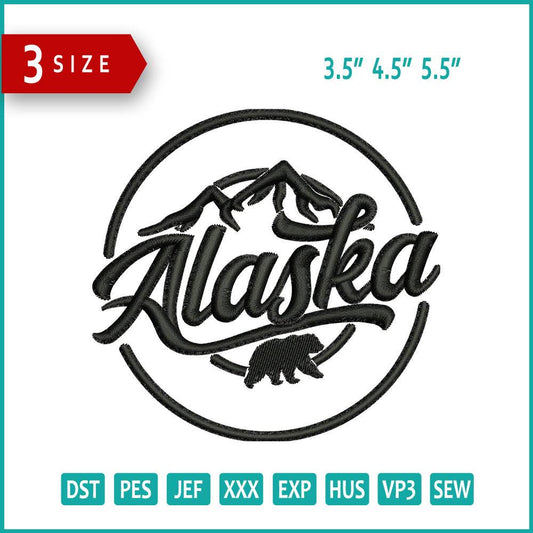 Alaska Mountain Embroidery 