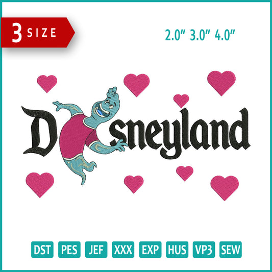 Wade Disneyland Embroidery Design Files - 3 Size's