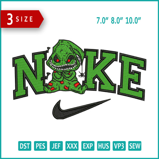 Archivos de bordado Nike Oogie Boogie Man - 3 tamaños
