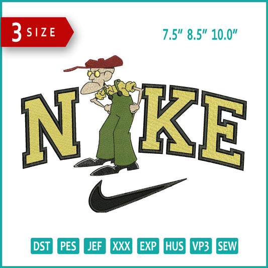 NIke Eustace Bagge Embroidery Design Files - 3 Size's