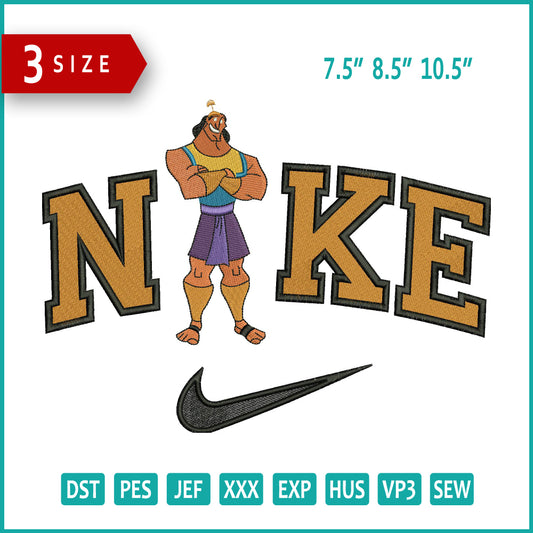 Nike Kronk Embroidery Design Files - 3 Sizes