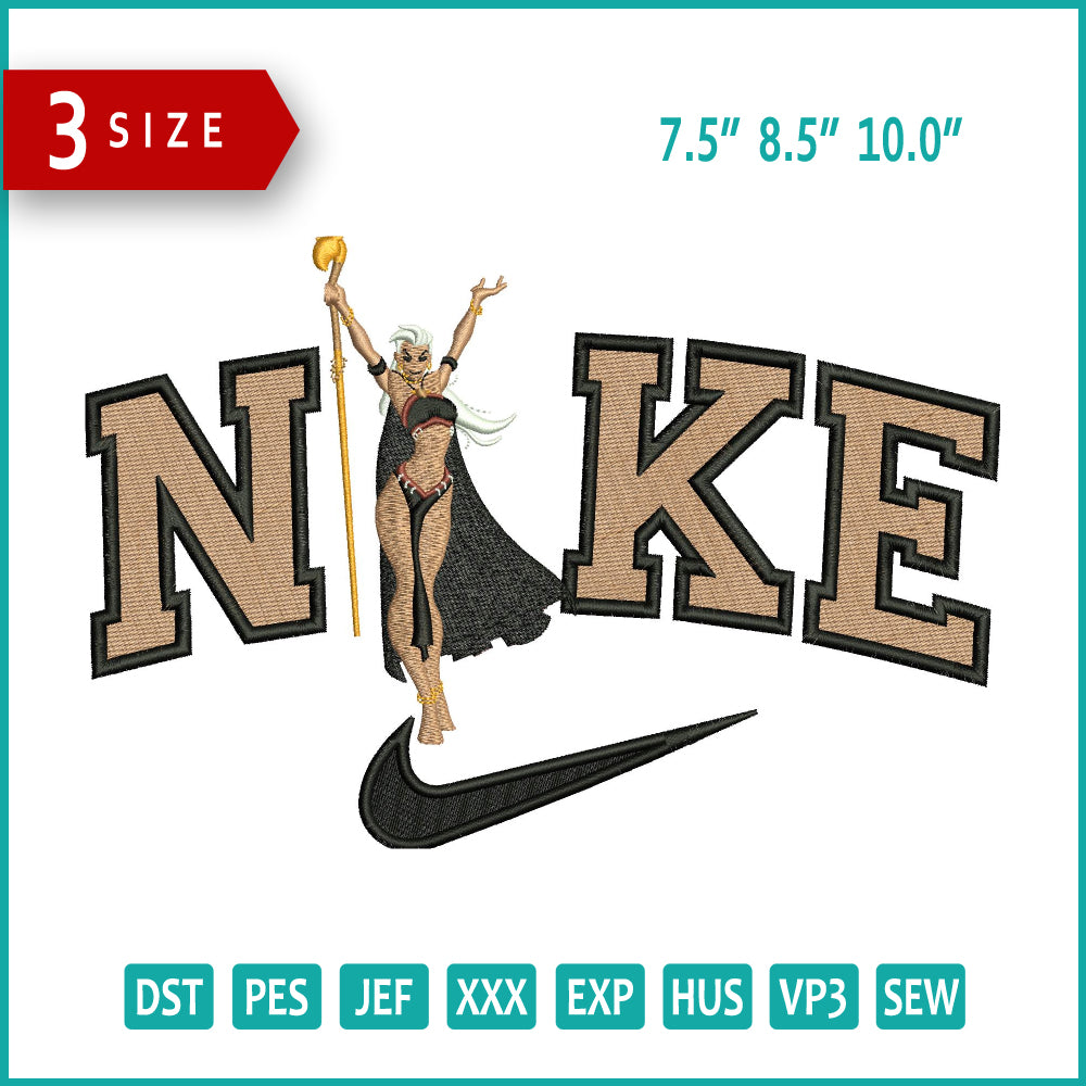 Nike Queen La Embroidery Design Files - 3 Size's