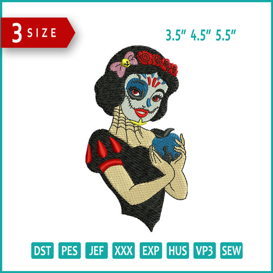 Archivos de bordado para cosplay de Blancanieves y los siete enanitos (3 tamaños)