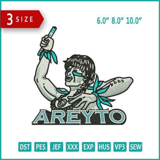 Areyto Embroidery Design Files - 3 Size's