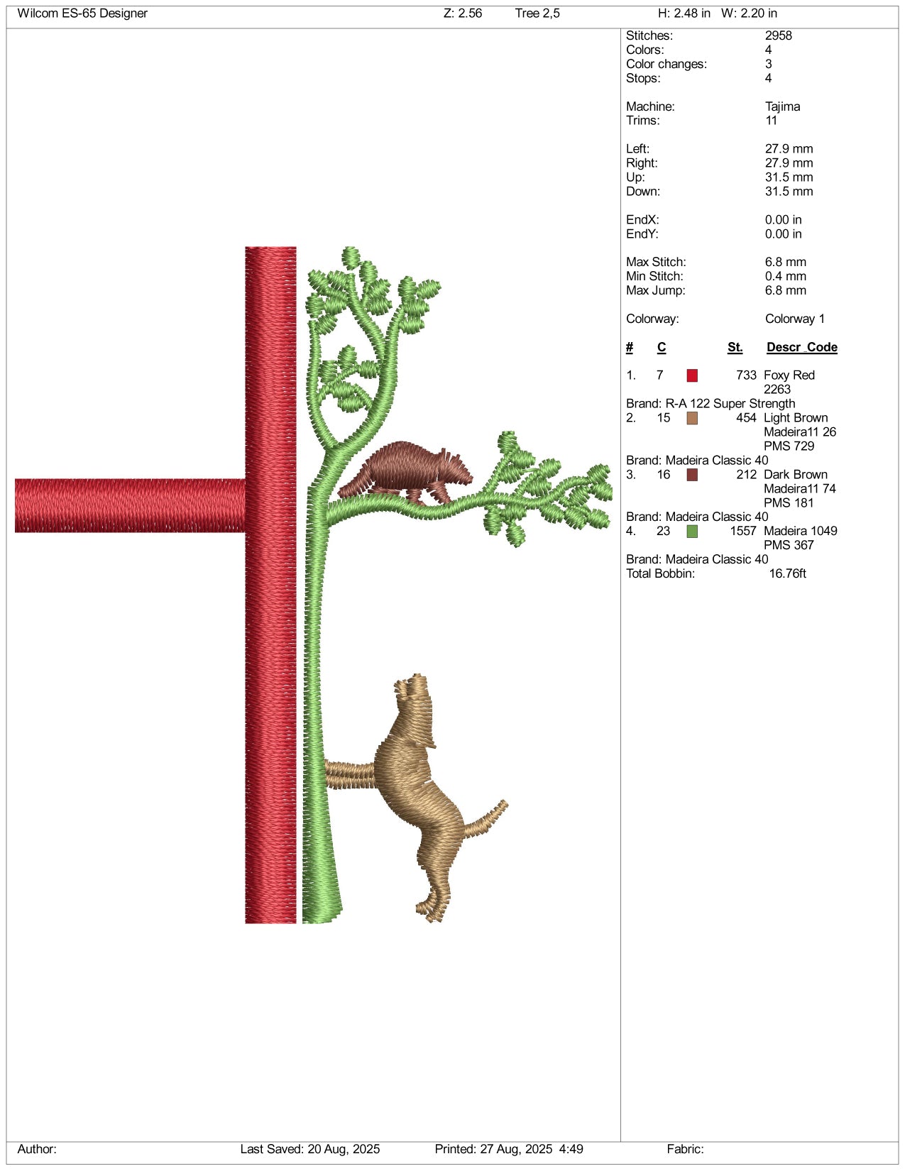 Christianity Tree Embroidery Design Files - 3 Size's