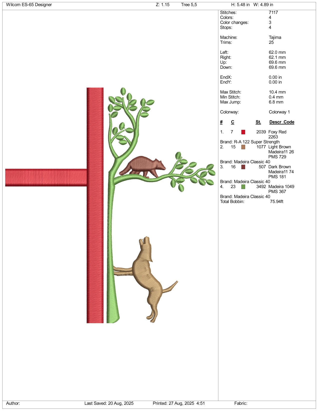 Christianity Tree Embroidery Design Files - 3 Size's