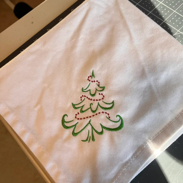 Christmas Tree v2 Embroidery Design Files - 3 Size's