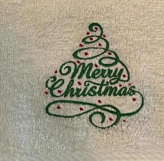 Christmas Tree v1 Embroidery Design Files - 3 Size's