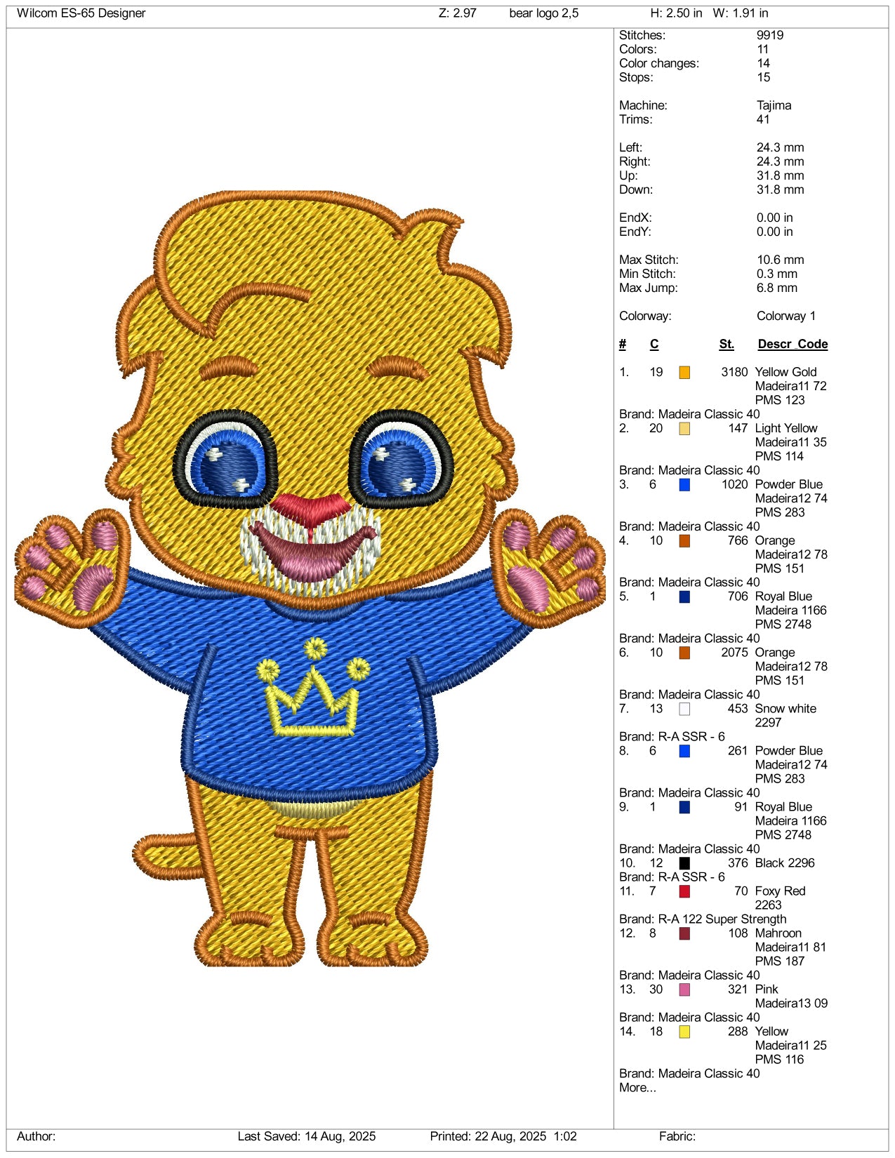 Lucas & Friends Embroidery Design Files - 3 Size's