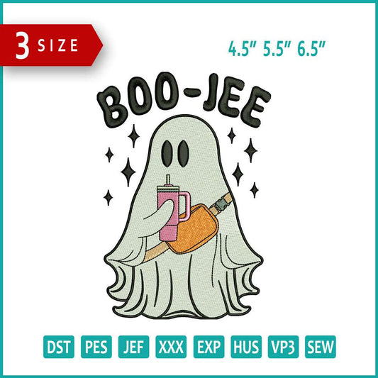 Boo Jee Embroidery Design Files - 3 Size's